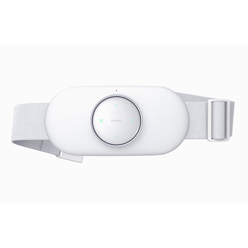 White fitness tracker on a white background