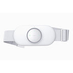 White fitness tracker on a white background