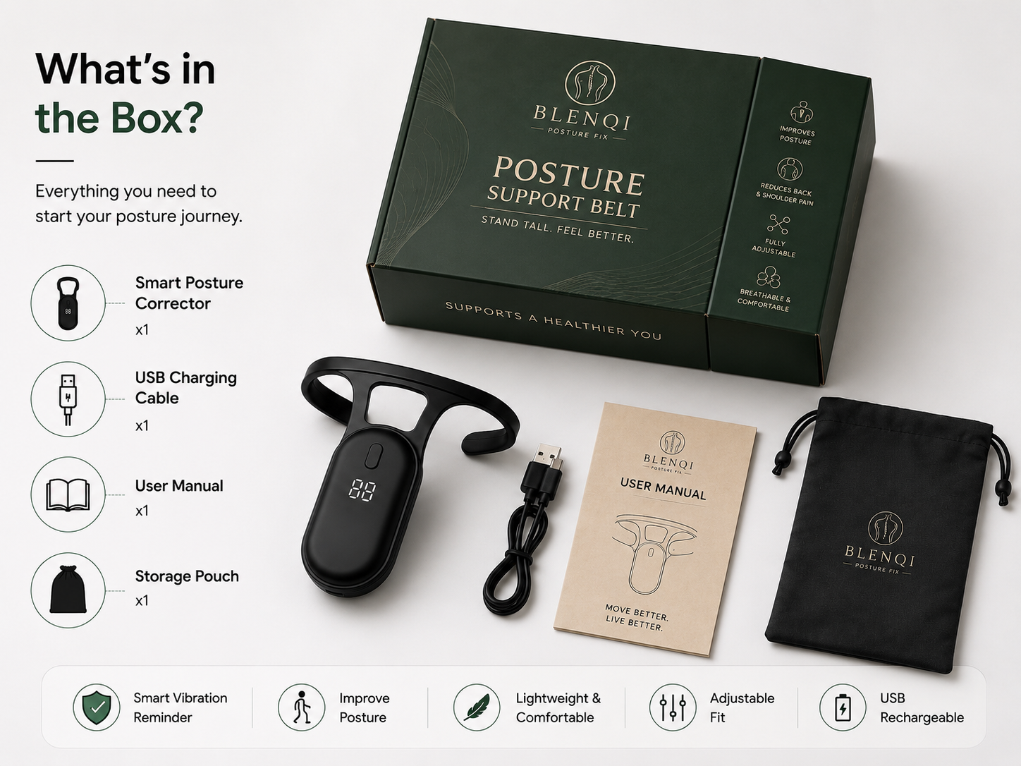 Blenqi Kids Smart Posture Reminder
