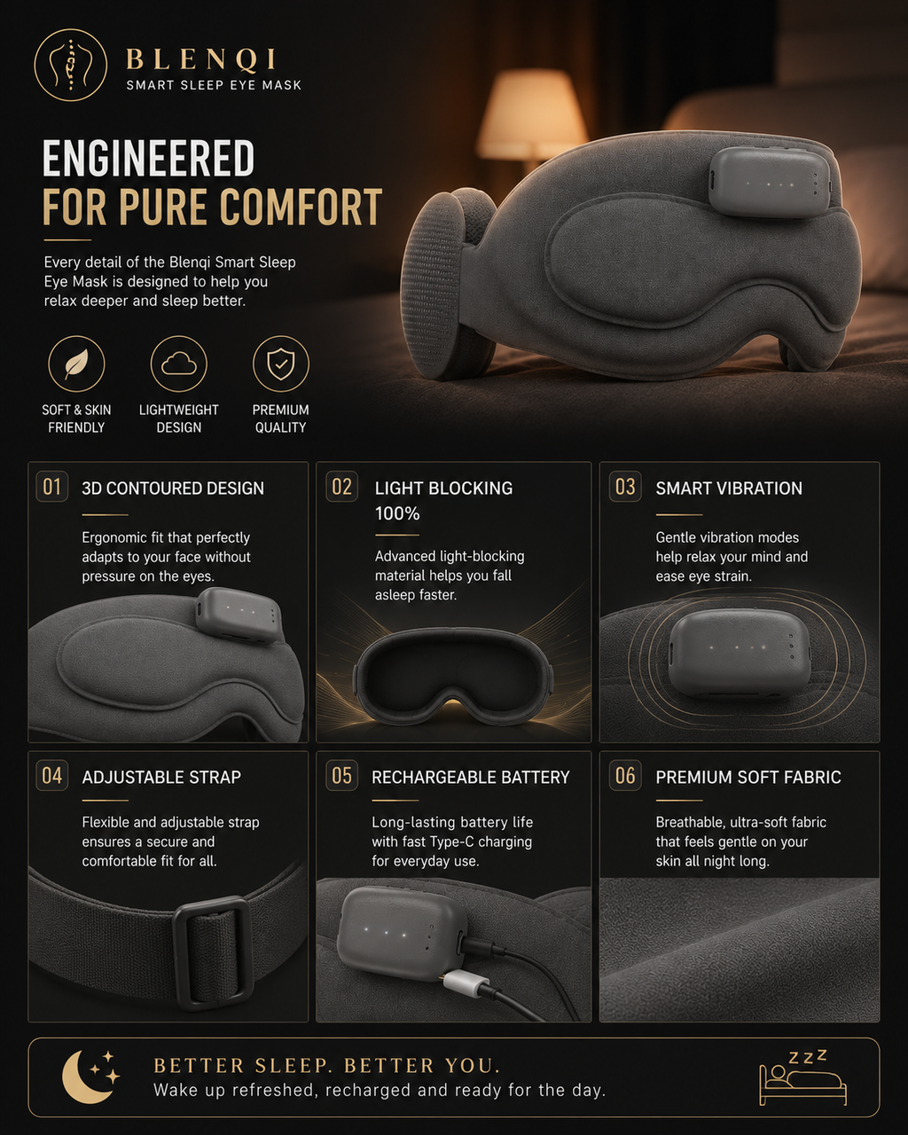 Blenqi Smart Sleep Eye Mask