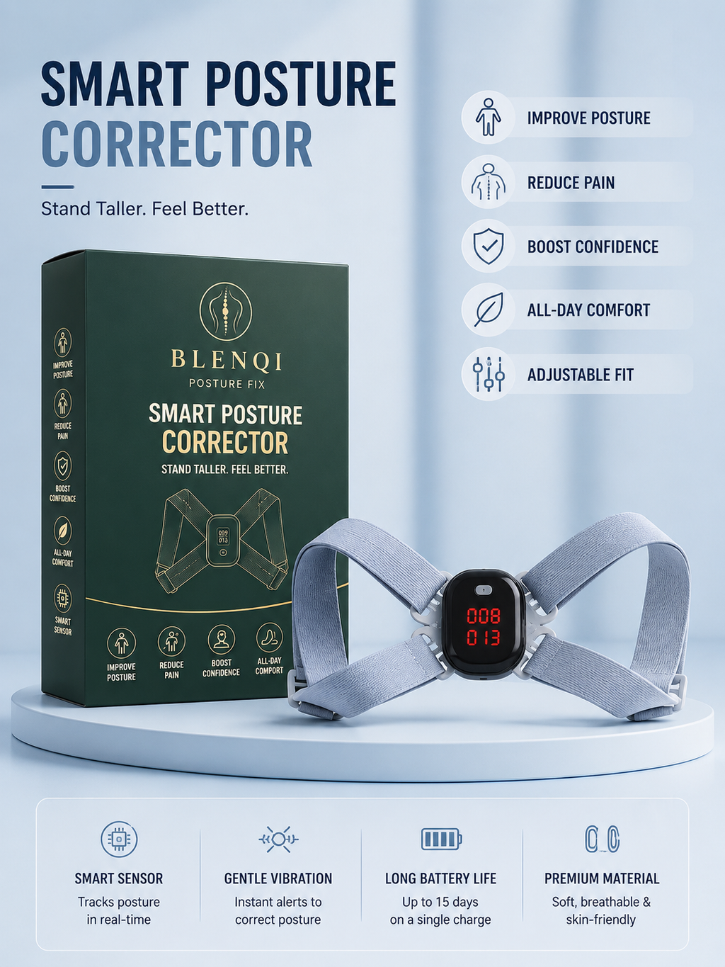 Blenqi Kids Everyday Support Strap for posture