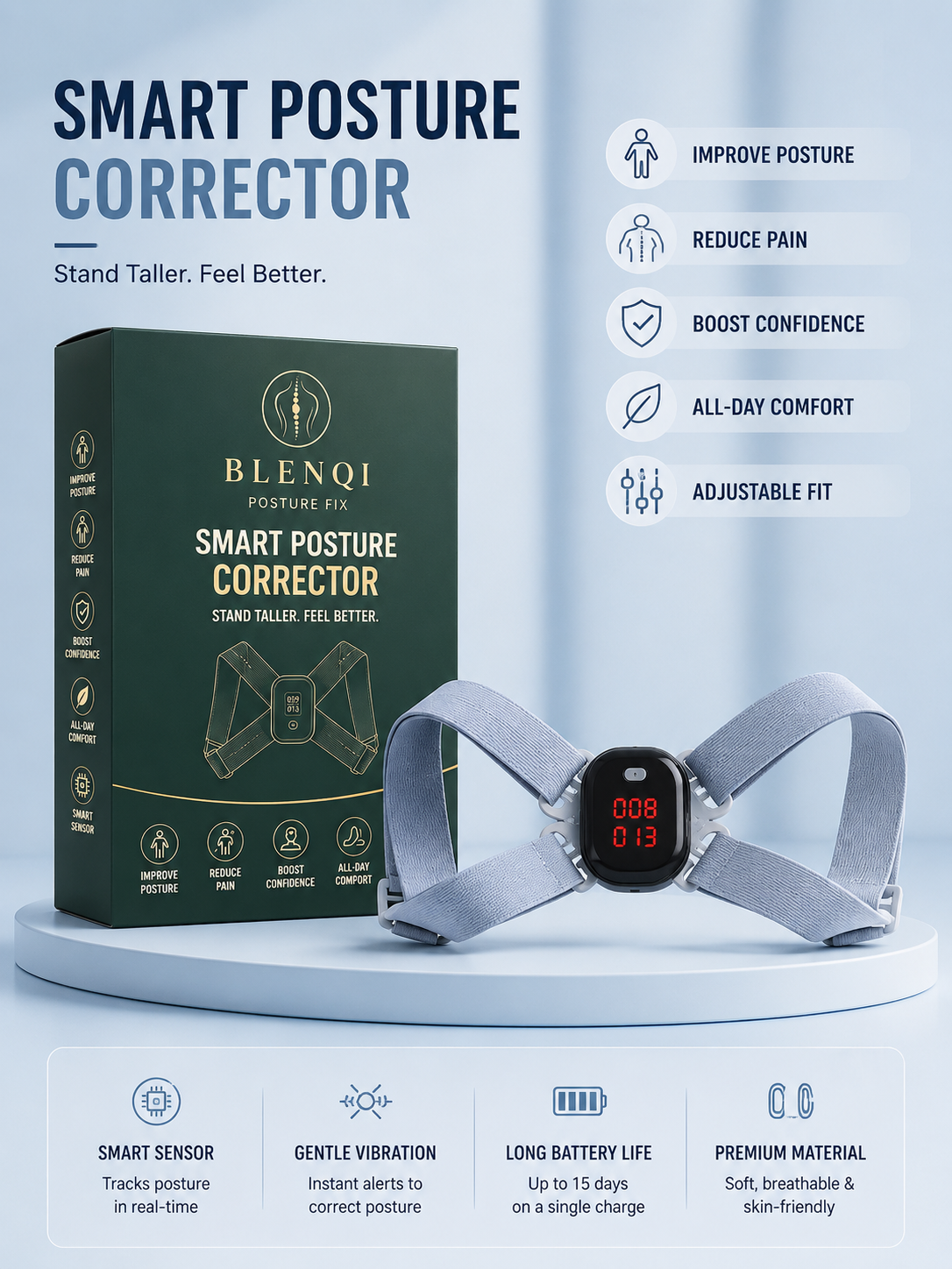Blenqi Kids Everyday Support Strap for posture