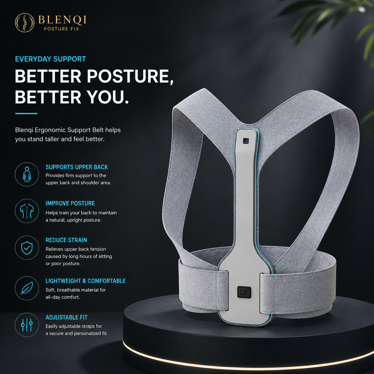 Blenqi Everyday Posture Support Belt